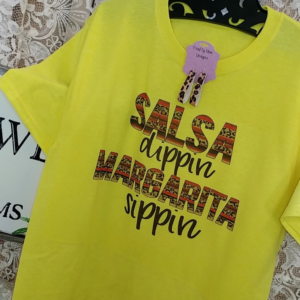 Salsa dipping margarita sippin shirt